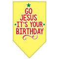 Mirage Pet Products Go Jesus Screen Print BandanaYellow Small 66-175 SMYW